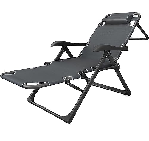 Gartenstuhl Balkonstühle Liegestuhl Verstellbare Loungesessel Faltbares Tragbares Bett Für Den Heimstrand Camping Terrassenstühle Loungesessel,A-Einheitsgröße,A-One Size von SnamicE