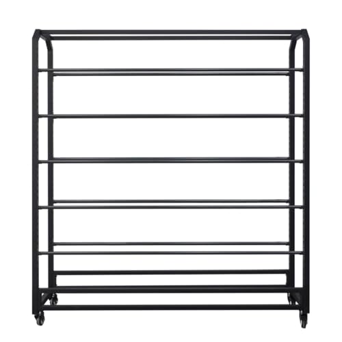 Halter für Auto-Vinylfolie, bodenstehendes Lagerregal mit Rädern, verstellbares, Robustes Metallregal für Transferpapierband/Tapete/Fensterfolie/Tapete, 10 Stangen,10 Rods-130cm Halter für Auto-Vinylfolie, bodenstehendes Lagerregal mit Rädern, verstellbares, Robustes Metallregal für Transferpapierband/Tapete/Fensterfolie/Tapete, 10 Stangen,10 Rods-130cm von SnamicE