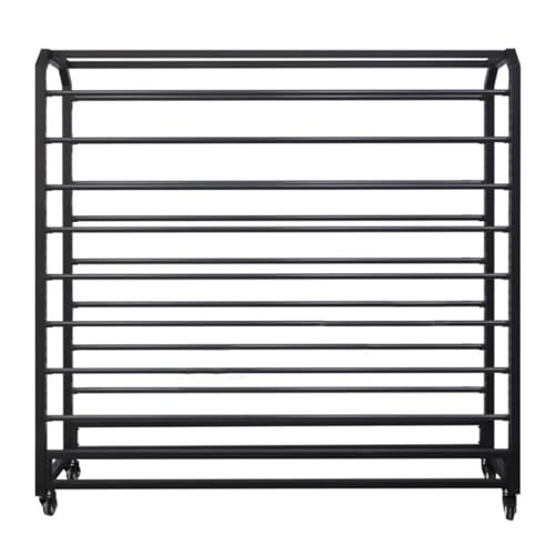 Halter für Auto-Vinylfolie, bodenstehendes Lagerregal mit Rädern, verstellbares, Robustes Metallregal für Transferpapierband/Tapete/Fensterfolie/Tapete, 16 Stangen,16 Rods-130cm Halter für Auto-Vinylfolie, bodenstehendes Lagerregal mit Rädern, verstellbares, Robustes Metallregal für Transferpapierband/Tapete/Fensterfolie/Tapete, 16 Stangen,16 Rods-130cm von SnamicE