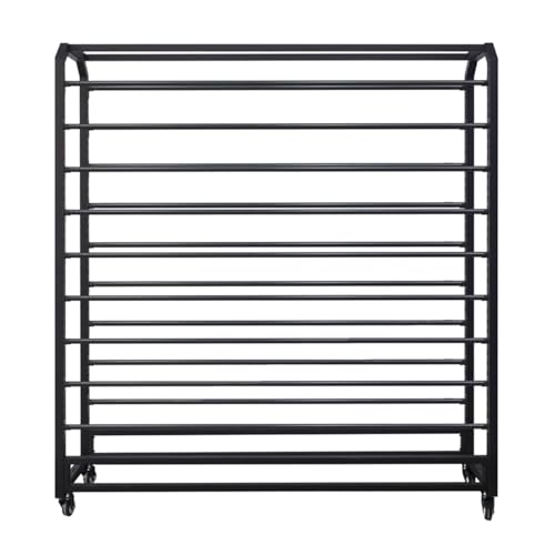 Halter für Auto-Vinylfolie, bodenstehendes Lagerregal mit Rädern, verstellbares, Robustes Metallregal für Transferpapierband/Tapete/Fensterfolie/Tapete, 18 Stangen,18 Rods-175cm Halter für Auto-Vinylfolie, bodenstehendes Lagerregal mit Rädern, verstellbares, Robustes Metallregal für Transferpapierband/Tapete/Fensterfolie/Tapete, 18 Stangen,18 Rods-175cm von SnamicE