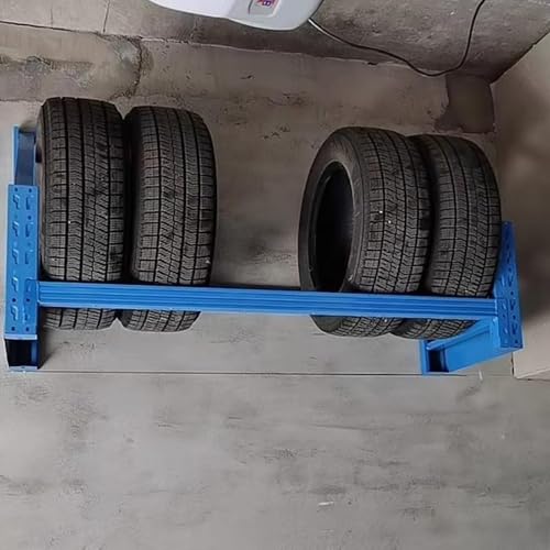 Hochleistungs-Reifenständer-Wandhalterung, Stahlhalterung für Ersatzreifenträger in der Garage, Stabiler Ersatzreifenständer aus Stahl, höhenverstellbar, platzspar,Blue Hochleistungs-Reifenständer-Wandhalterung, Stahlhalterung für Ersatzreifenträger in der Garage, Stabiler Ersatzreifenständer aus Stahl, höhenverstellbar, platzspar,Blue von SnamicE