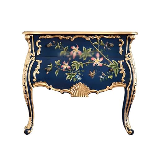 SnamicE Buffetschrank Retro Bemalt Speisekammer Schrank Familie Esszimmer Holz Sideboard Wohnzimmer Deko Sofa Sideboard Buffet Sideboard von SnamicE