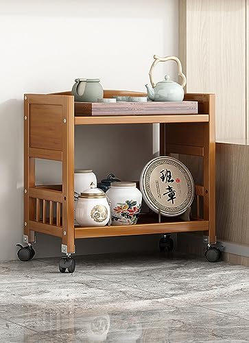 SnamicE Couchtisch, Teeregal, kleines Lagerregal, Sofa-Beistelltisch, mobiler Beistelltisch, Rollwagen mit Rädern, 2 Etagen - L50cm,2 Floors-L50cm SnamicE Couchtisch, Teeregal, kleines Lagerregal, Sofa-Beistelltisch, mobiler Beistelltisch, Rollwagen mit Rädern, 2 Etagen - L50cm,2 Floors-L50cm von SnamicE