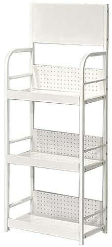 SnamicE Freistehendes Snack-Organizer-Regal, 3/4/5-lagiger Gewürzgetränke-Präsentationsständer für Supermarkt/Convenience Store, Metall-Eisenrahmen,White-3 Layer/55x30x140,White-3 Layer/55x30x140cm SnamicE Freistehendes Snack-Organizer-Regal, 3/4/5-lagiger Gewürzgetränke-Präsentationsständer für Supermarkt/Convenience Store, Metall-Eisenrahmen,White-3 Layer/55x30x140,White-3 Layer/55x30x140cm von SnamicE