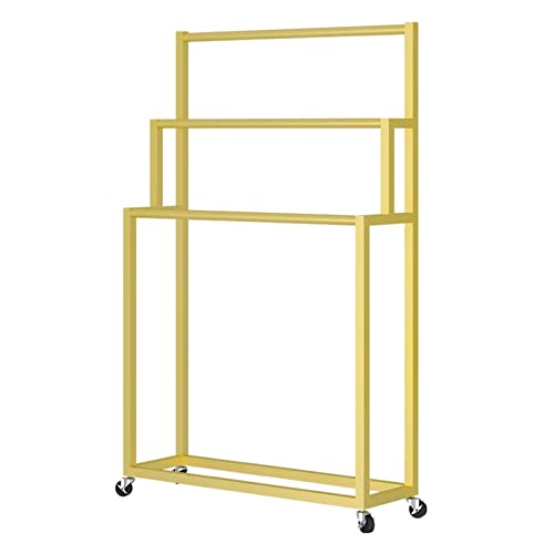 SnamicE Handelsüblicher Präsentationsständer für Schalstoffe – Eisenrahmen, tragbarer Organizer-Halter für Einzelhandelsgeschäfte für Schals/Geschenkpapier/Vorhänge, mit d,Gold-80x30x150cm SnamicE Handelsüblicher Präsentationsständer für Schalstoffe – Eisenrahmen, tragbarer Organizer-Halter für Einzelhandelsgeschäfte für Schals/Geschenkpapier/Vorhänge, mit d,Gold-80x30x150cm von SnamicE