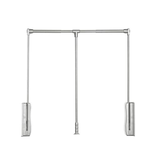 SnamicE Herunterziehbare Kleiderstange, Anhebbare Kleiderstange, Breitenverstellbarer Wäscheständer, Hydraulische Puffer-Garderobenschiene, Kleiderbügelstange,Silber-930,Silver-930 SnamicE Herunterziehbare Kleiderstange, Anhebbare Kleiderstange, Breitenverstellbarer Wäscheständer, Hydraulische Puffer-Garderobenschiene, Kleiderbügelstange,Silber-930,Silver-930 von SnamicE