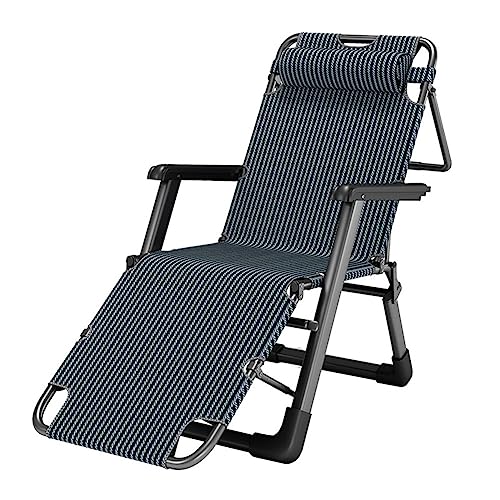 SnamicE Liegestuhl Sonnenliege Klappsitz mit Kissen Strandgarten Outdoor-Terrassenliege Verstellbare Rückenlehne Unterstützung 200kg,A+Cushion a,A+Cushion a von SnamicE
