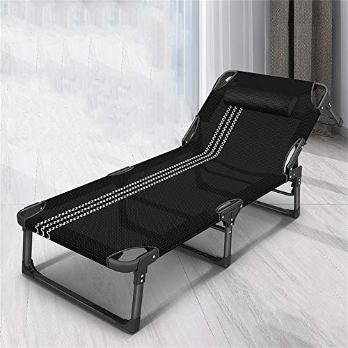 SnamicE Loungesessel Siesta-Relaxsessel Mittagspause Haushalt Schwarz Tragbarer Zusammenklappbarer Multifunktions-Freizeitstuhl Wohnzimmer Schlafzimmer Balkon,D-grau,D-Gray von SnamicE