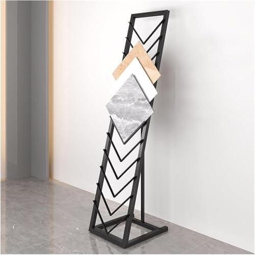 SnamicE Mehrschichtiges Ausstellungsregal für Keramikfliesen, bewegliches Musterregal für Porzellanfliesen, stehender Ausstellungshalter für Bodenfliesen, Ausstellungshall,Black-30X50X150CM SnamicE Mehrschichtiges Ausstellungsregal für Keramikfliesen, bewegliches Musterregal für Porzellanfliesen, stehender Ausstellungshalter für Bodenfliesen, Ausstellungshall,Black-30X50X150CM von SnamicE