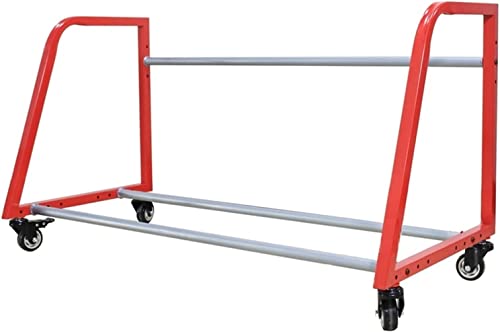 SnamicE Reifenregal, 127 cm langes Reifenlagerregal mit Rädern, bewegliches tragbares Felgennabenregal aus Metall, SnamicE Reifenregal, 127 cm langes Reifenlagerregal mit Rädern, bewegliches tragbares Felgennabenregal aus Metall, von SnamicE