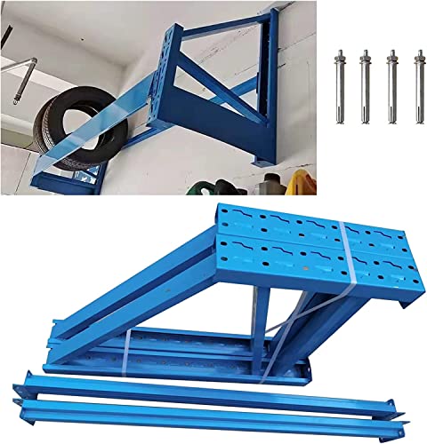 SnamicE Reifenregal zur Wandmontage, Reifenregal für mehrere Reifen, Lagerregal/Garagenregal, Reifenständer für die Wand zu Hause/in der Garage mit Hardware,Blau,Blue SnamicE Reifenregal zur Wandmontage, Reifenregal für mehrere Reifen, Lagerregal/Garagenregal, Reifenständer für die Wand zu Hause/in der Garage mit Hardware,Blau,Blue von SnamicE