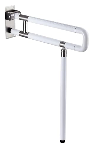 SnamicE Toilettenrahmen Badezimmer-Toilettenhaltegriffe Klappbare Herunterklappbare Haltegriffe Klappbare Haltegriffe rutschfeste Toilettensicherheits-Armlehnen-Haltegriffe für b,White-75cm SnamicE Toilettenrahmen Badezimmer-Toilettenhaltegriffe Klappbare Herunterklappbare Haltegriffe Klappbare Haltegriffe rutschfeste Toilettensicherheits-Armlehnen-Haltegriffe für b,White-75cm von SnamicE
