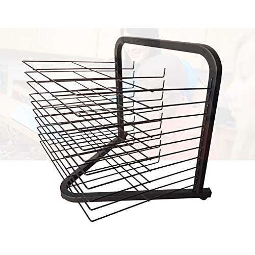 Tabletop Art Drying Rack, 10 Wire Shelves, Art Storage Rack for Painting Skizzing, for Classrooms, Art Studios, von SnamicE