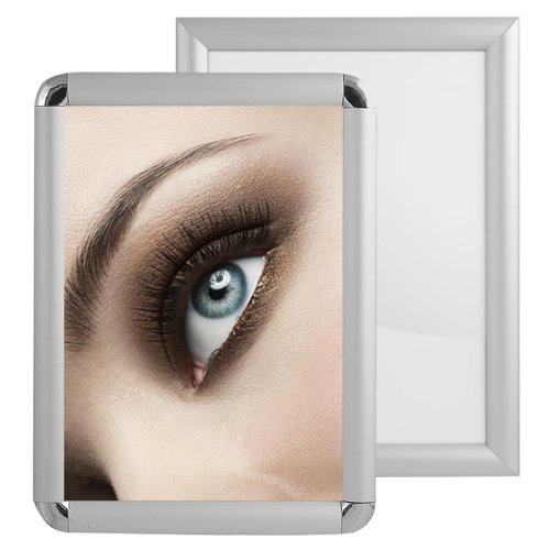 Klapprahmen DIN A0 84 x 118,8 cm Silber matt 25 mm Profil von Snap-Frame