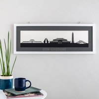 Kew Gardens Skyline Silhouette Papierschnitt Kunst von SnapdragonDesignsUk