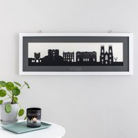 York Skyline Silhouette Papierschnitt Kunst von SnapdragonDesignsUk