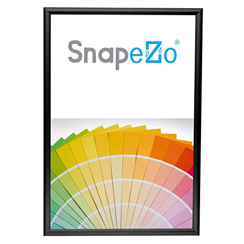 SnapeZo® 60x85 cm Schwarz Plakatrahmen, Alu, Klapprahmen - 25MM Profilbreite von Snapezo