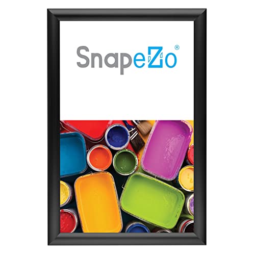 Snapezo® 30x45 cm Schwarz Plakatrahmen, Alu, Klapprahmen - 25MM Profilbreite von Snapezo