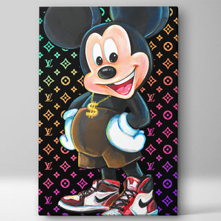 Luxury Vibes - Big Mickey - Glas / 60x80cm von Snapfire Art