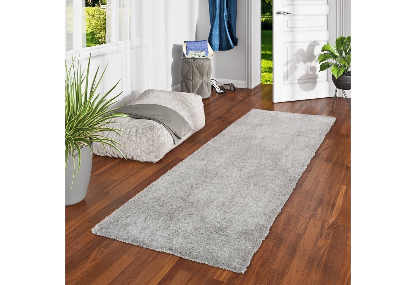 Hochflor-Läufer Luxus Hochflor Langflor Teppich Läufer Harmony, Snapstyle, Rechteckig, Höhe: 26 mm von Snapstyle