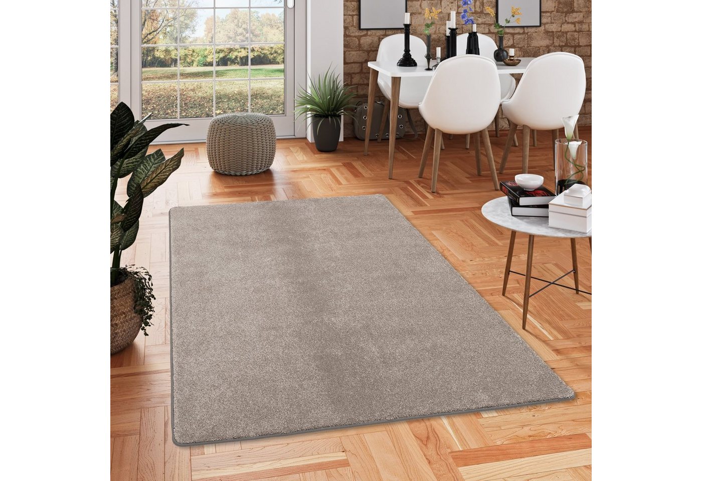 Hochflor-Teppich Hochflor Luxus Velours Teppich Touch, Snapstyle, Rechteckig, Höhe: 21 mm von Snapstyle