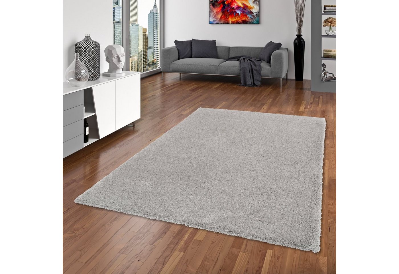 Hochflor-Teppich Luxus Hochflor Langflor Teppich Harmony, Snapstyle, Rechteckig, Höhe: 26 mm von Snapstyle