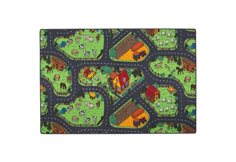 Snapstyle Kinderteppich Kinder Spiel Teppich Bauernhof, Rechteckig, Höhe: 4 mm von Snapstyle