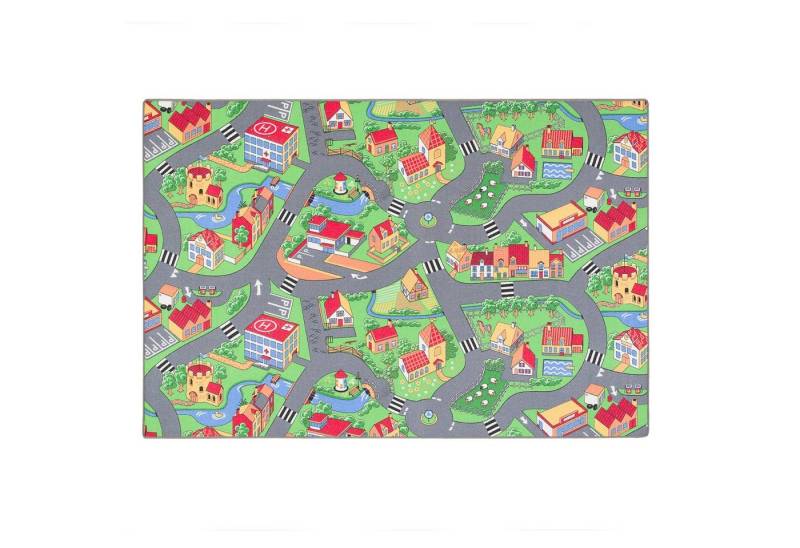 Snapstyle Kinderteppich Kinder Spiel Teppich Little Village, Rechteckig, Höhe: 4 mm von Snapstyle