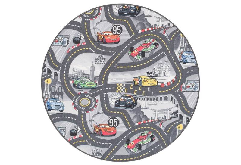 Snapstyle Kinderteppich Kinder und Spielteppich Disney Cars Rund, Rund, Höhe: 4 mm von Snapstyle