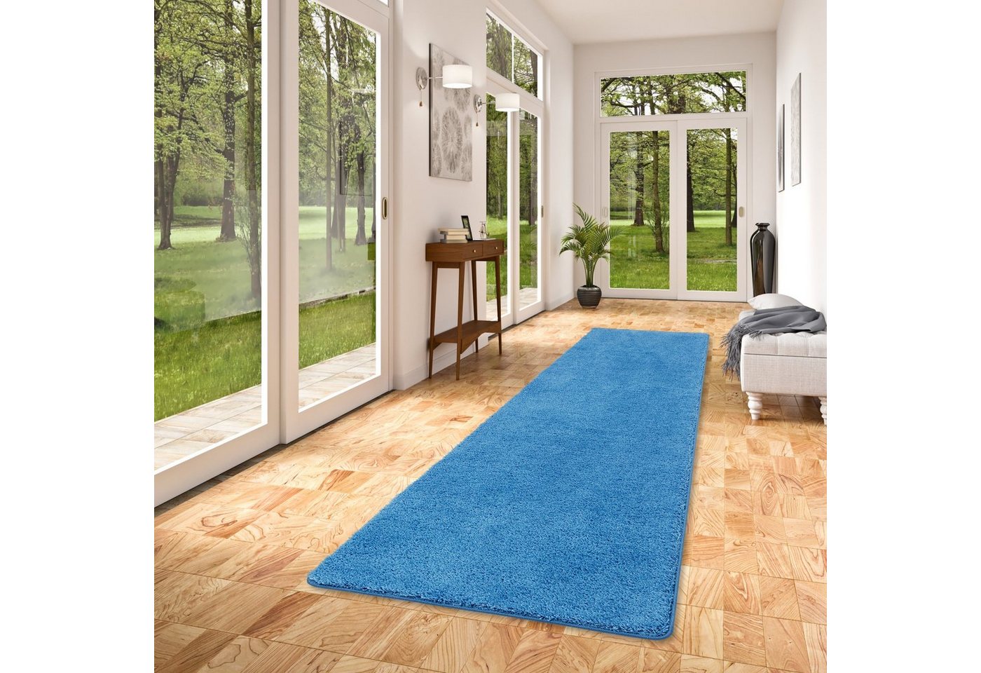 Läufer Hochflor Shaggy Läufer Teppich Palace, Snapstyle, Rechteckig, Höhe: 36 mm von Snapstyle