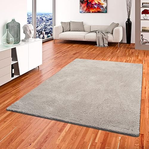 Palace Hochflor Shaggy Teppich Grau in 24 Größen Palace Hochflor Shaggy Teppich Grau in 24 Größen von Snapstyle