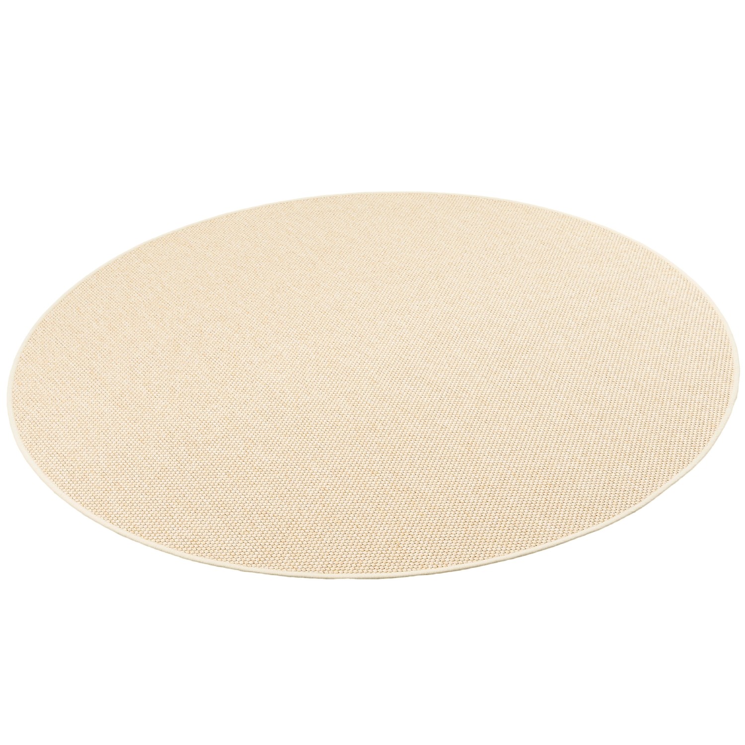 Snapstyle Bentzon Natur Flachgewebe Teppich Beige 100cm Rund von Snapstyle