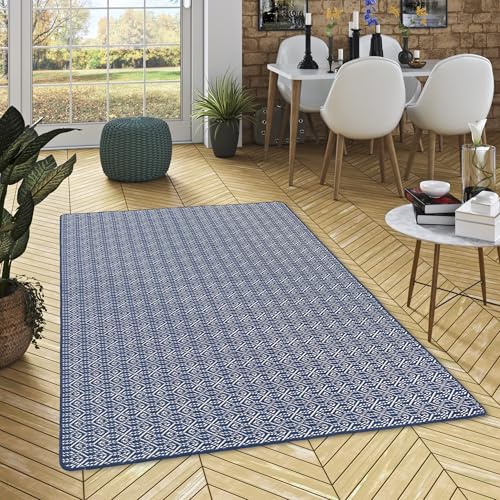 Snapstyle Cape Cod Outdoorteppich Türkis - Beidseitig verwendbar, UV-beständig & wasserfest - Perfekt für Balkon, Terrasse & Garten - Pflegeleicht & robust von Snapstyle