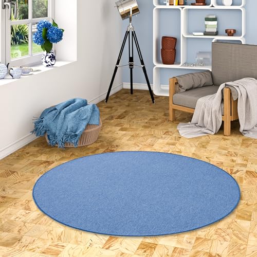 Snapstyle Feinschlingen Velour Teppich Strong Blau Rund in 7 Größen Snapstyle Feinschlingen Velour Teppich Strong Blau Rund in 7 Größen von Snapstyle