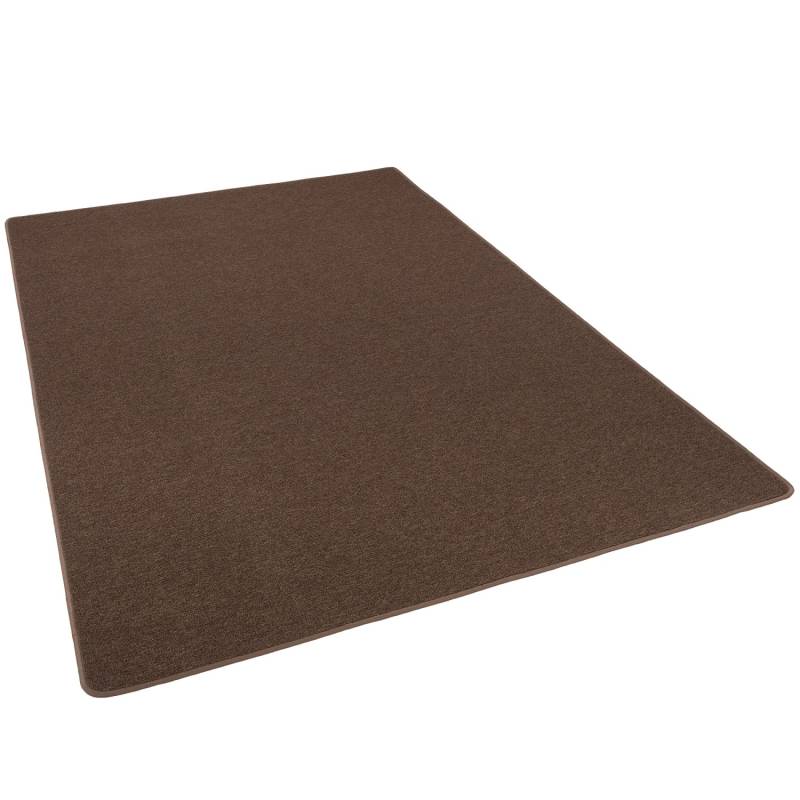 Snapstyle Feinschlingen Velour Teppich Strong Braun 80x320cm von Snapstyle