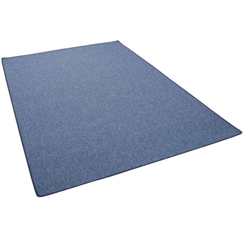 Snapstyle Feinschlingen Velour Teppich Strong Dunkelblau 80x240cm von Snapstyle