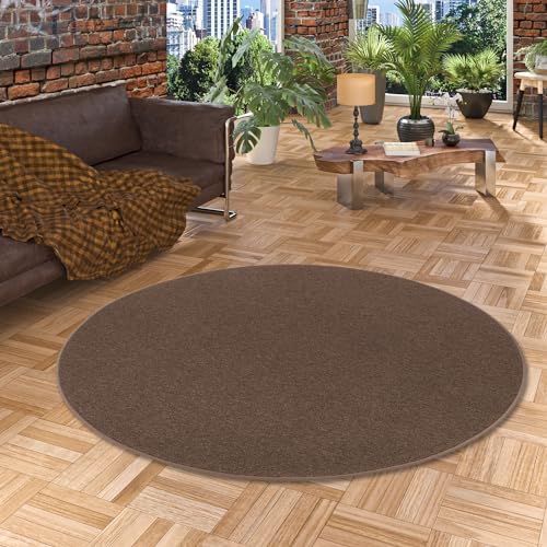 Snapstyle Feinschlingen Velour Teppich Strong Dunkelbraun Rund in 7 Größen Snapstyle Feinschlingen Velour Teppich Strong Dunkelbraun Rund in 7 Größen von Snapstyle