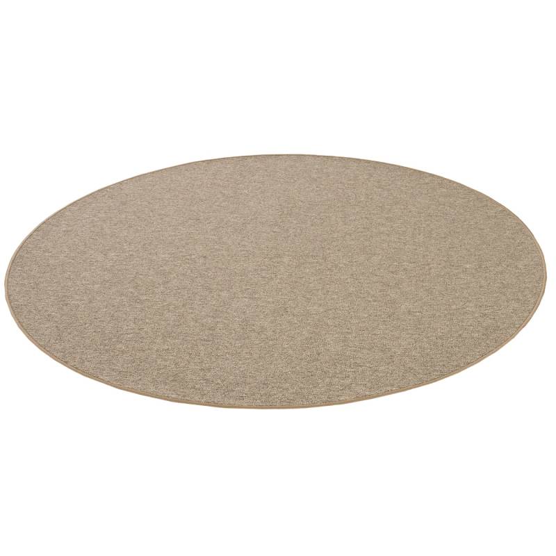 Snapstyle Feinschlingen Velour Teppich Strong Nougat 160cm Rund von Snapstyle