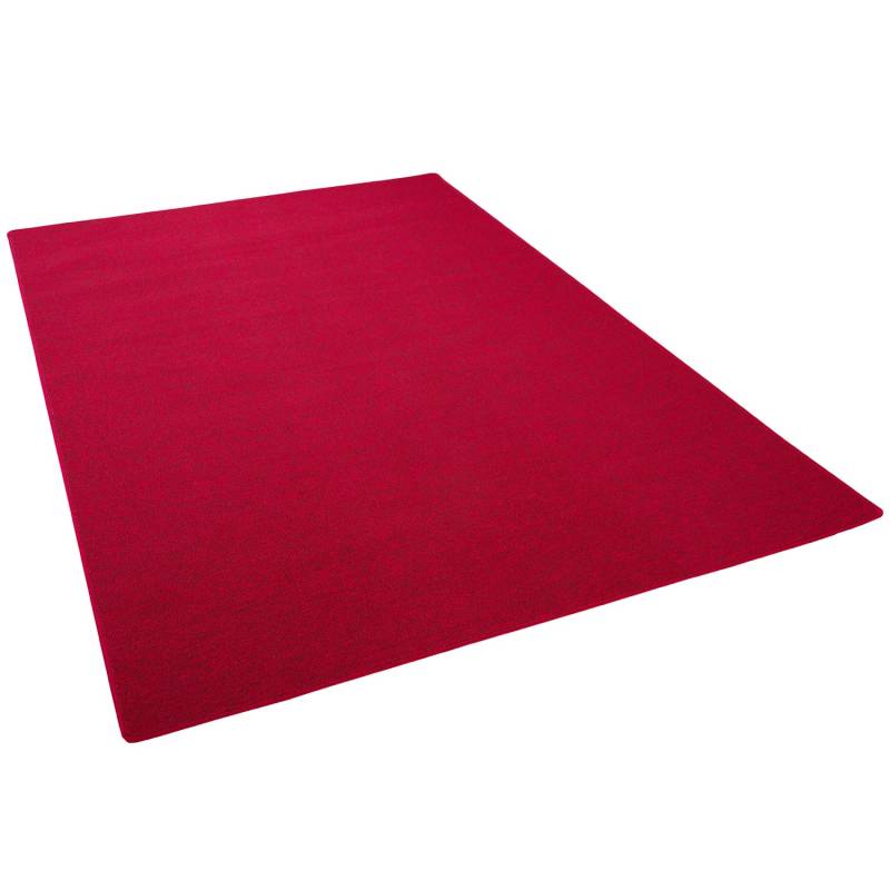 Snapstyle Feinschlingen Velour Teppich Strong Rot 133x133cm von Snapstyle