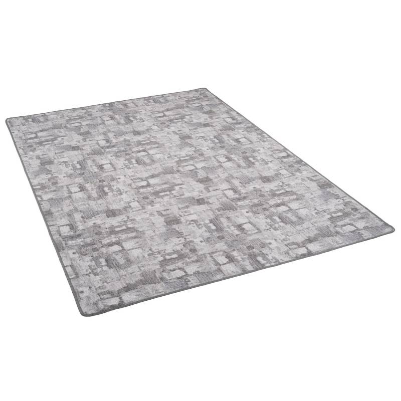 Snapstyle Feinschlingen Velour Teppich Strong Trend Hellgrau 160x240cm von Snapstyle