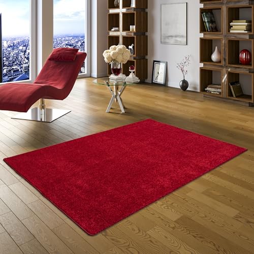 Snapstyle Hochflor Langflor Teppich Cottage Rot in 24 Größen von Snapstyle