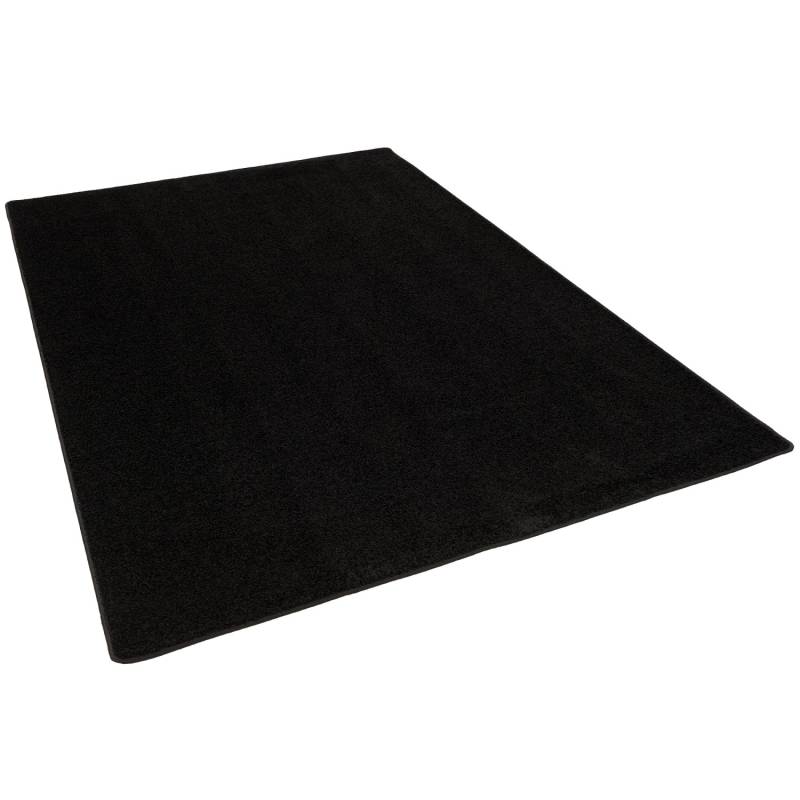 Snapstyle Hochflor Langflor Teppich Cottage Schwarz 100x300cm von Snapstyle
