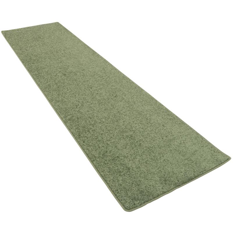 Snapstyle Hochflor Langflor Teppich Läufer Cottage Grün 100x400cm von Snapstyle