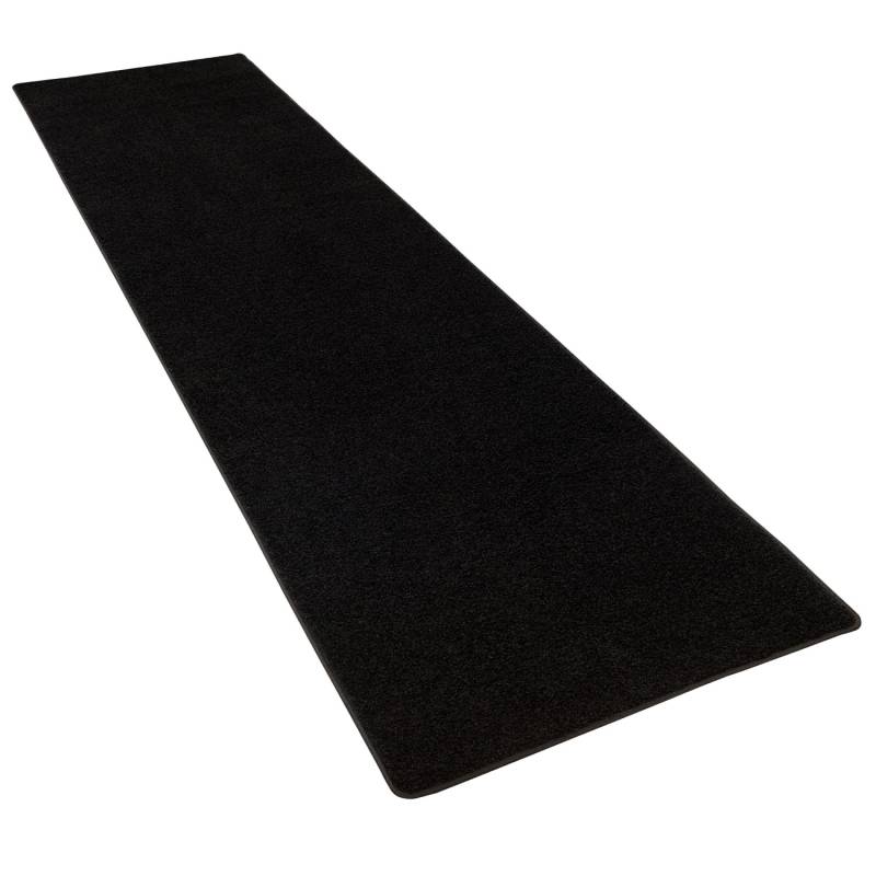 Snapstyle Hochflor Langflor Teppich Läufer Cottage Schwarz 80x400cm von Snapstyle