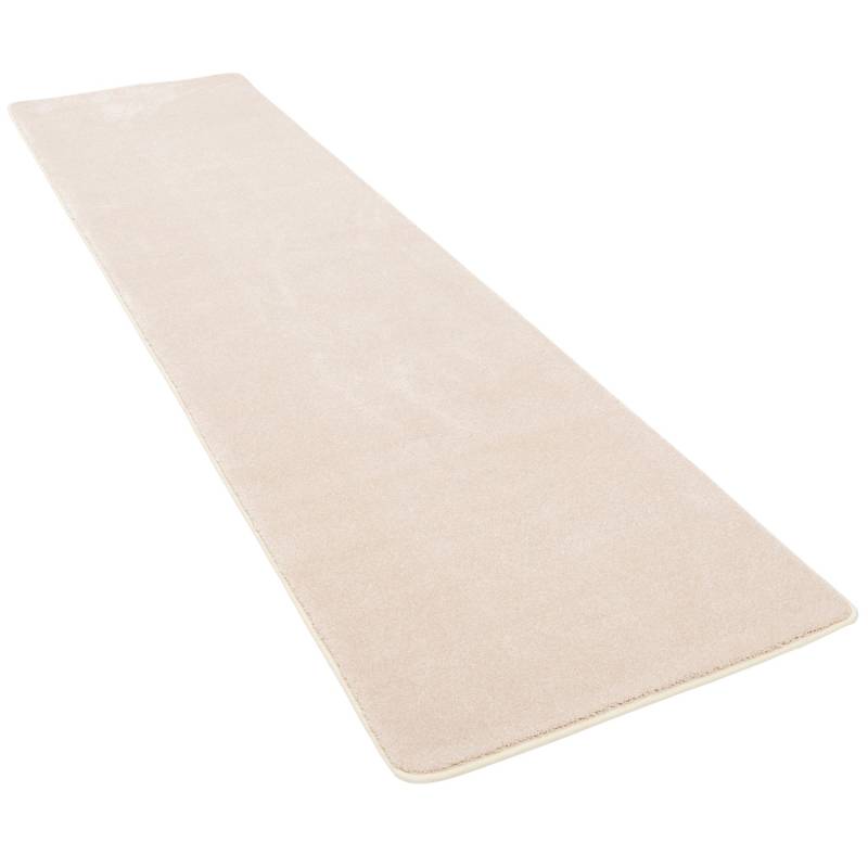 Snapstyle Hochflor Luxus Velours Läufer Teppich Touch Creme 100x400cm von Snapstyle