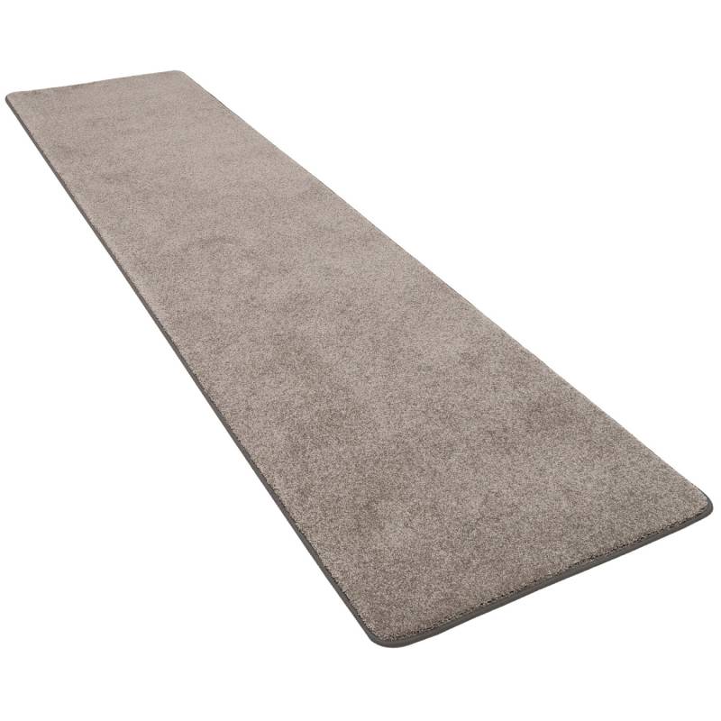 Snapstyle Hochflor Luxus Velours Läufer Teppich Touch Taupe 80x320cm von Snapstyle