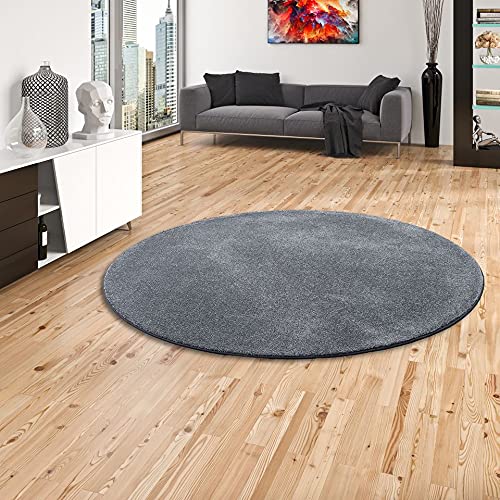 Snapstyle Hochflor Luxus Velours Teppich Touch Anthrazit Rund in 7 Größen Snapstyle Hochflor Luxus Velours Teppich Touch Anthrazit Rund in 7 Größen von Snapstyle