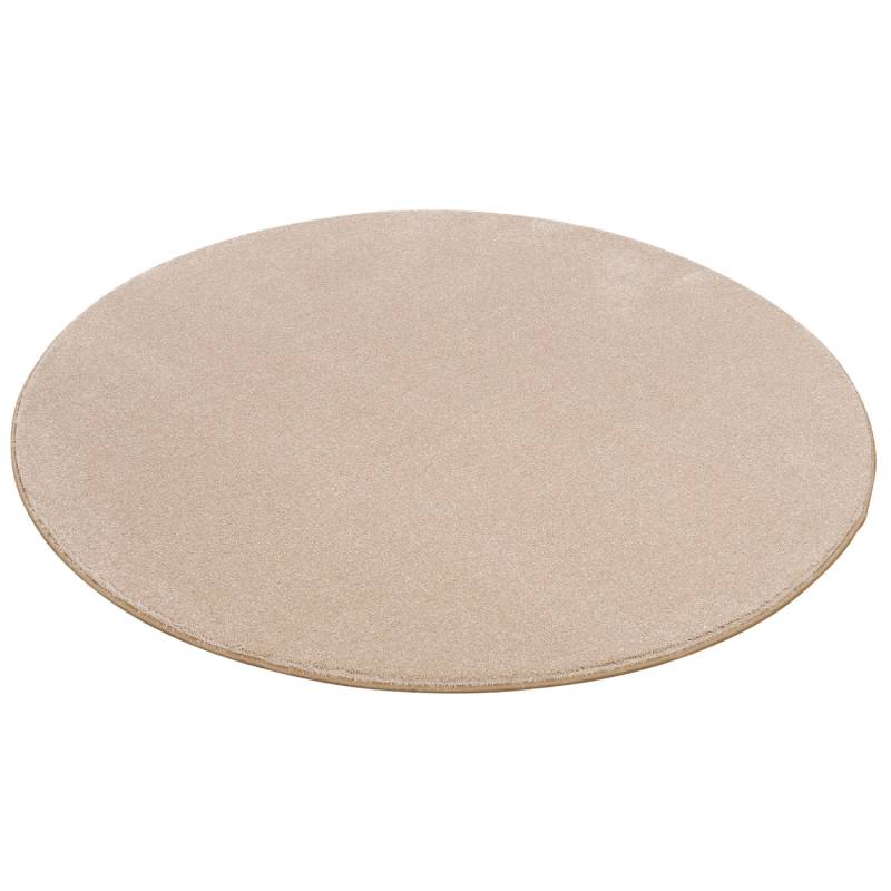 Snapstyle Hochflor Luxus Velours Teppich Touch Rund Natur 100x100cm von Snapstyle