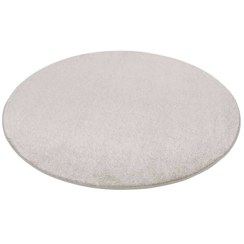 Snapstyle Hochflor Luxus Velours Teppich Touch Rund Silbergrau 200x200cm von Snapstyle