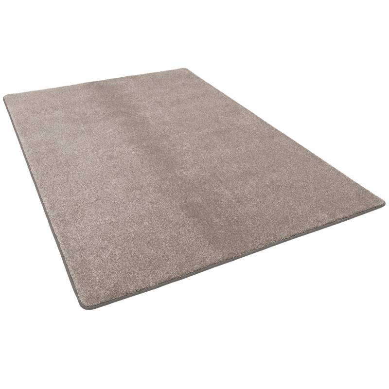 Snapstyle Hochflor Luxus Velours Teppich Touch Taupe 80x320cm von Snapstyle